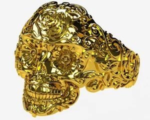 Gold Skull Rings