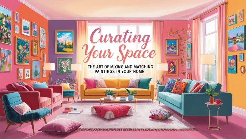 Curating Your Space_ The Art of Mixing and Matching Paintings in Your Home