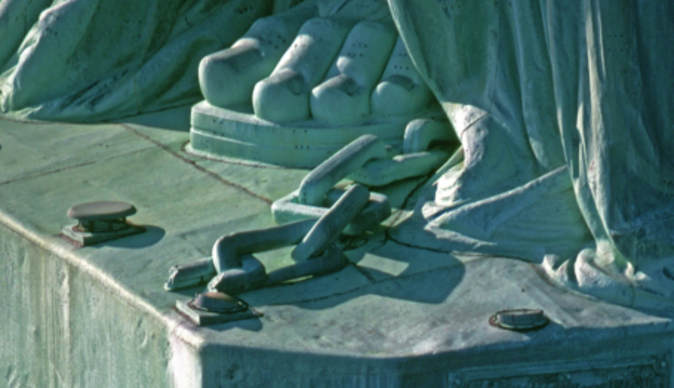 Statue of Liberty Chains and Shackles
