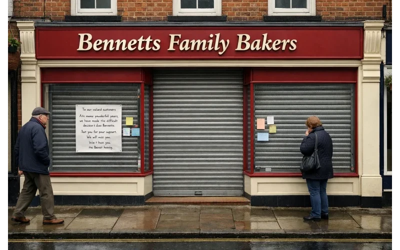 Bennetts Family Bakers Closure