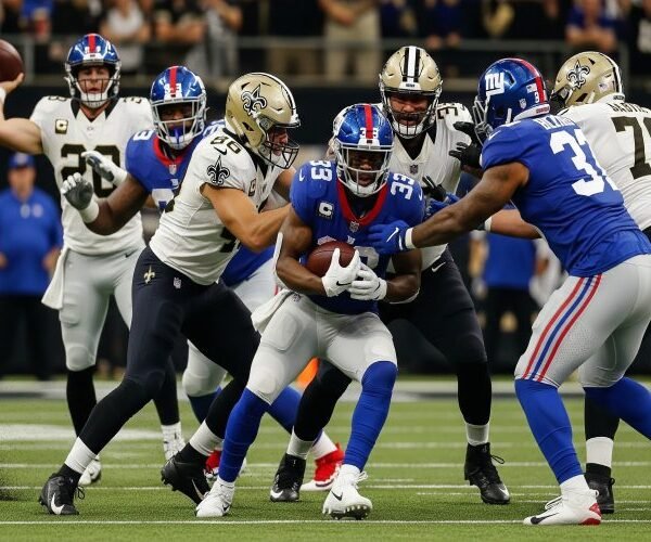 New Orleans Saints vs New York Giants Complete Match Player Stats Breakdown